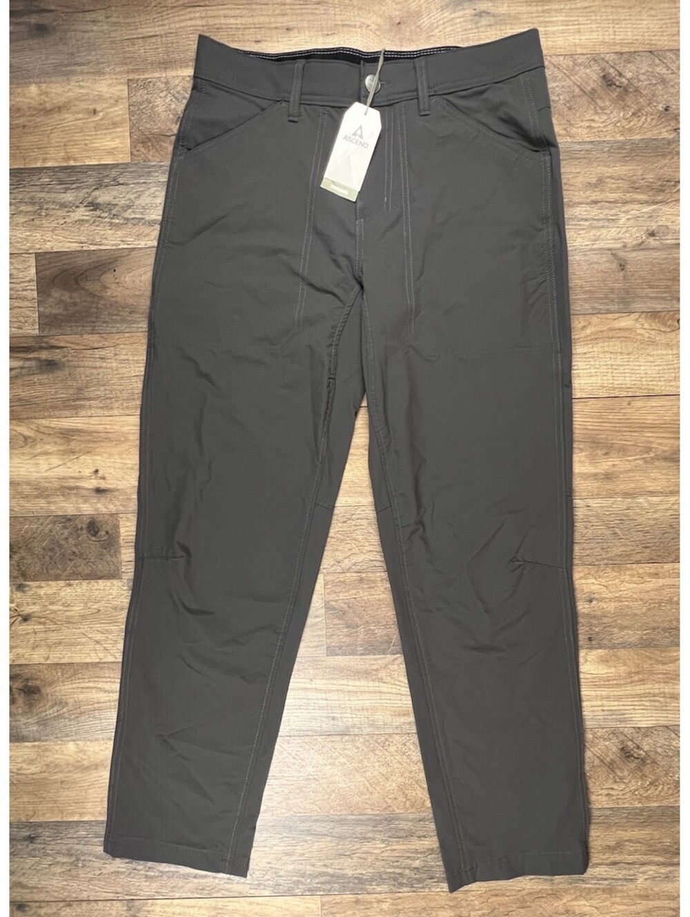 Ascend Bass Pro Men’s Explorer Phantom Gray Pants Nylon Stretch NEW NWT 32 x 30